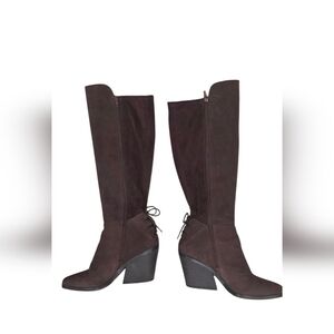 Women's Mekinna Lace-Up Stacked-Heel Dress Boots Lucky Brand